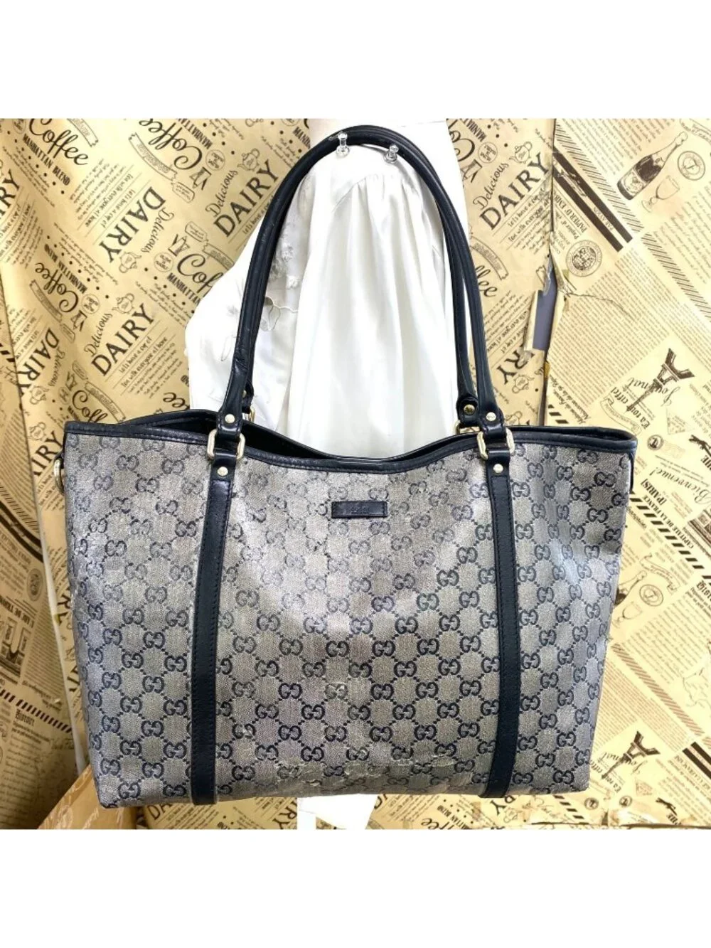 Gucci GG Tote Bag Shoulder Supreme Business